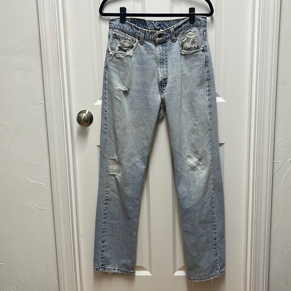 Vintage Men's Size 34 x 32‎ Levi's 505 Regular Fit Straight Leg Y2K Jeans Pants - Picture 1 of 15